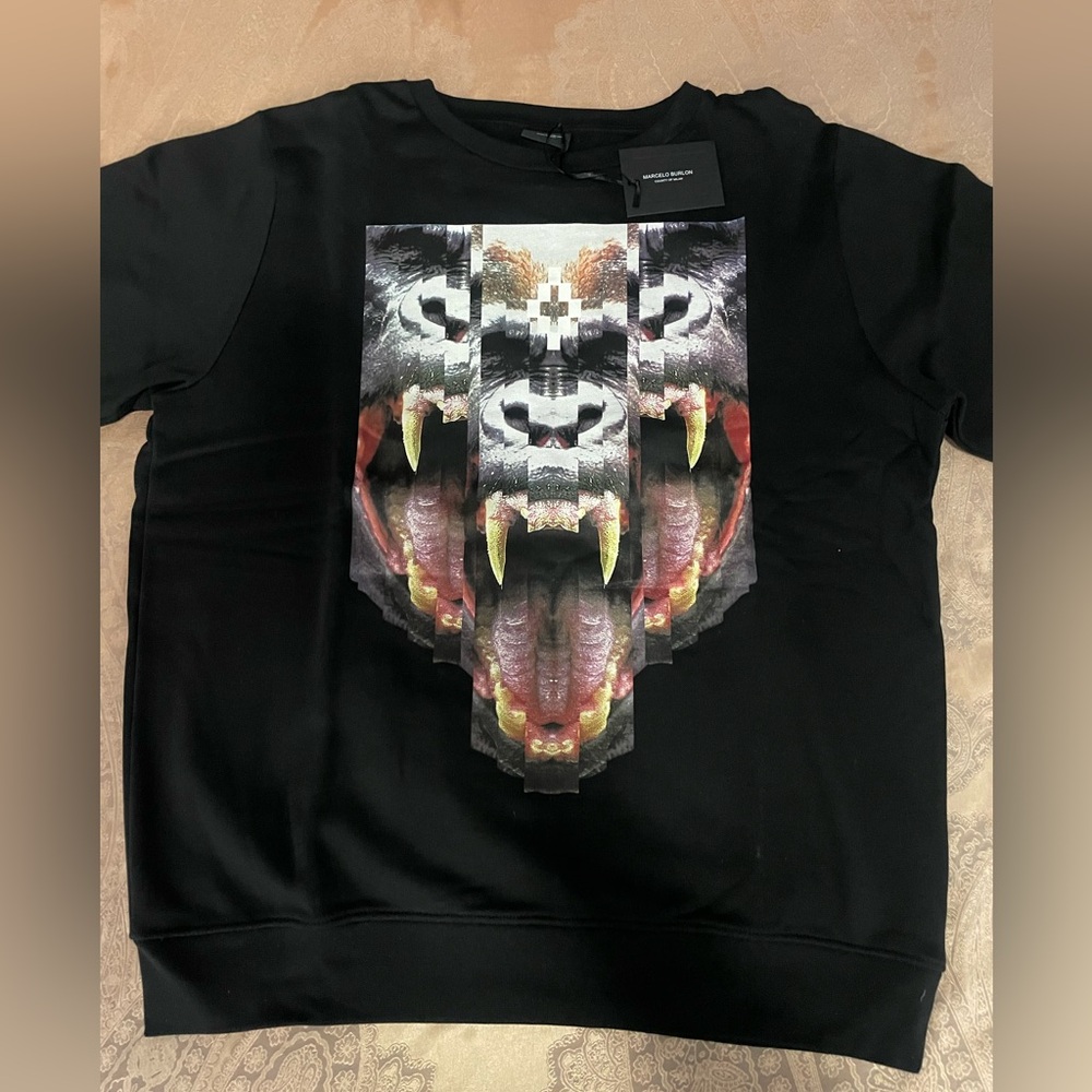 Marcelo Burlon County Of Milan Graphic Print Cotton Sweatshirt